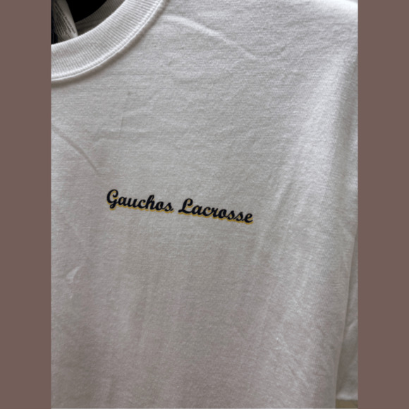 UCSB Lacrosse Tee | White Graphic | Size S | Vintage 2005 - Picture 2 of 3